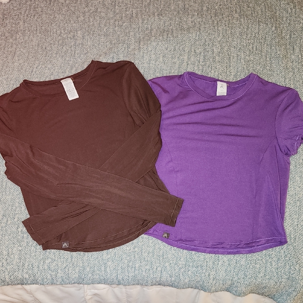 Oner Active Brown and Purple Mellow Soft Tees, set of 2